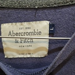 Vtg Y2k Abercrombie & Fitch Mens L Colorblock Tri Color Tee T Shirt Moose Preppy