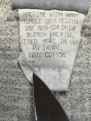 Vintage Carhartt L Gray Waffle Thermal Henley Shirt 28×22″ Made in USA