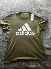 Adidas The Go-To Tee Men’s XL Olive – Logo Graphic T-Shirt -Large