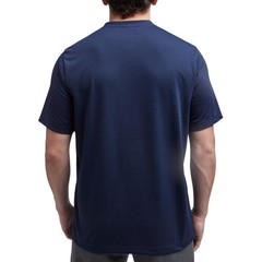 REEBOK Vector Performance Logo T-Shirt sz M Medium Navy Blue Red