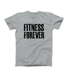 Fitness forever mens workout bodybuilding fitness graphic tee shirts with saying