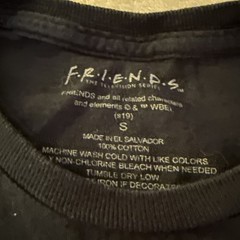 Central Perk FRIENDS The TV Series Adult Small Black T-Shirt 100% Cottton
