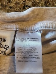 DISNEY STORE T Shirt Gray Donald Duck Mickey Goofy Embroidered Pocket 2 XL