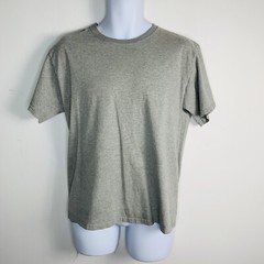 Fruit Of The Loom T Shirt sz M Gray Cotton Blend Normcore Minimalist Everyday