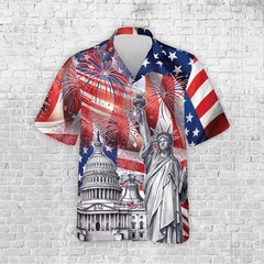 America 250th Anniversary Hawaiian Shirt, 250 Years Of Freedom Button Shirt