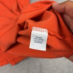 Polo Ralph Lauren Shirt Mens XL Orange Pocket Tagless Crewneck Cotton Jersey
