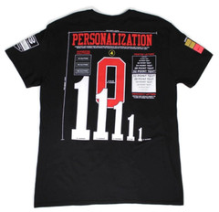 Private Label Space Shuttle Raised Emblems Short Sleeve Black T-Shirt Men’s Sz L