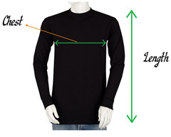 Styllion Mens Shirts Crew Neck – Long Sleeve – Mid Weight – CRLS – 135 gsm