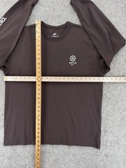 Nike Max90 Playing Field Long Sleeve Tee Mens L Loose Fit Brown Embroidered Logo