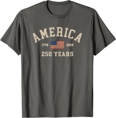 America 250 Years USA United States Flag July 4th 2026 1776 T-Shirt