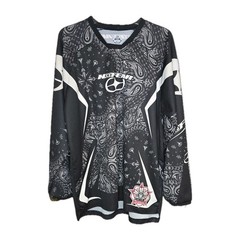 No Fear Rogue Series Motocross Jersey Mens XL Black White Paisley Y2K MX BMX