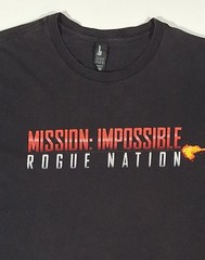 Mission Impossible Rogue Nation Promotional Movie T Shirt Men’s Size XL