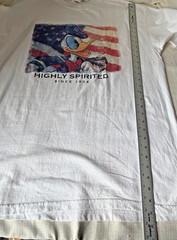 Disney Store Donald Duck Highly Spirited USA Flag Graphic T-Shirt Men’s XL NWT