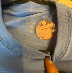 Anti Social Social Club Hot At First Light Blue Flame Tee