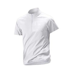 Men’s Breathable Polyester Spandex Half-Zip Stand Collar Tee Casual Sport Top