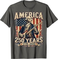250 Years Patriotic George Washington 250th Anniversary T-Shirt