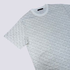 Louis Vuitton LV Monogram Logo Short Sleeve Cotton Crewneck T-Shirt White Size L