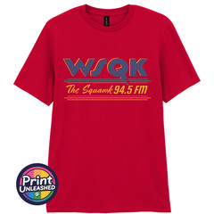 WSQK Graphic T-Shirt The Squawk Hawkins Radio 94.5 FM Tee Adult Teen Kids Age 8+