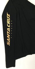 Santa Cruz Bicycles Black LS Long sleeve Tech Tee Squared T Shirt