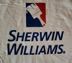 Sherwin Williams Gildan T-Shirt Adult XL White SS Painter Graphic DBL Sided NEW