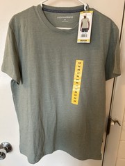 Lucky Brand Men’s Medium Green Crew Neck Short Sleeve T-Shirt NWT MSRP $49.50