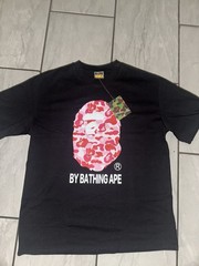 A Bathing Ape BAPE Men’s Black Graphic Logo Crew Neck T-Shirt Size XL