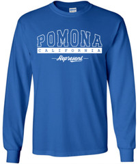 Pomona California State T-Shirt Long Sleeve Graphic Tees Unisex apparel Design