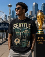 FIFA World Cup 2026 Outerstuff Dallas NYC All Host Cities Poster Graphic Tee LA