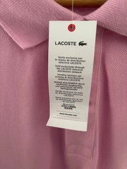 NWT Lacoste Polo Shirt Men’s (XXL) Short Sleeve Classic Alligator Pink Slim Fit