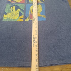 Disney Mickey & Friends Quad Box Tee Size 2XL Gray Tagless Seamless
