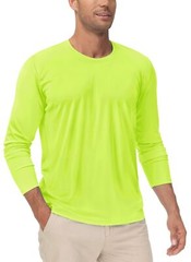 UPF50+ Men’s Long Sleeve Sun Shirts UV Block Fishing T-Shirts Quick Dry Sport T