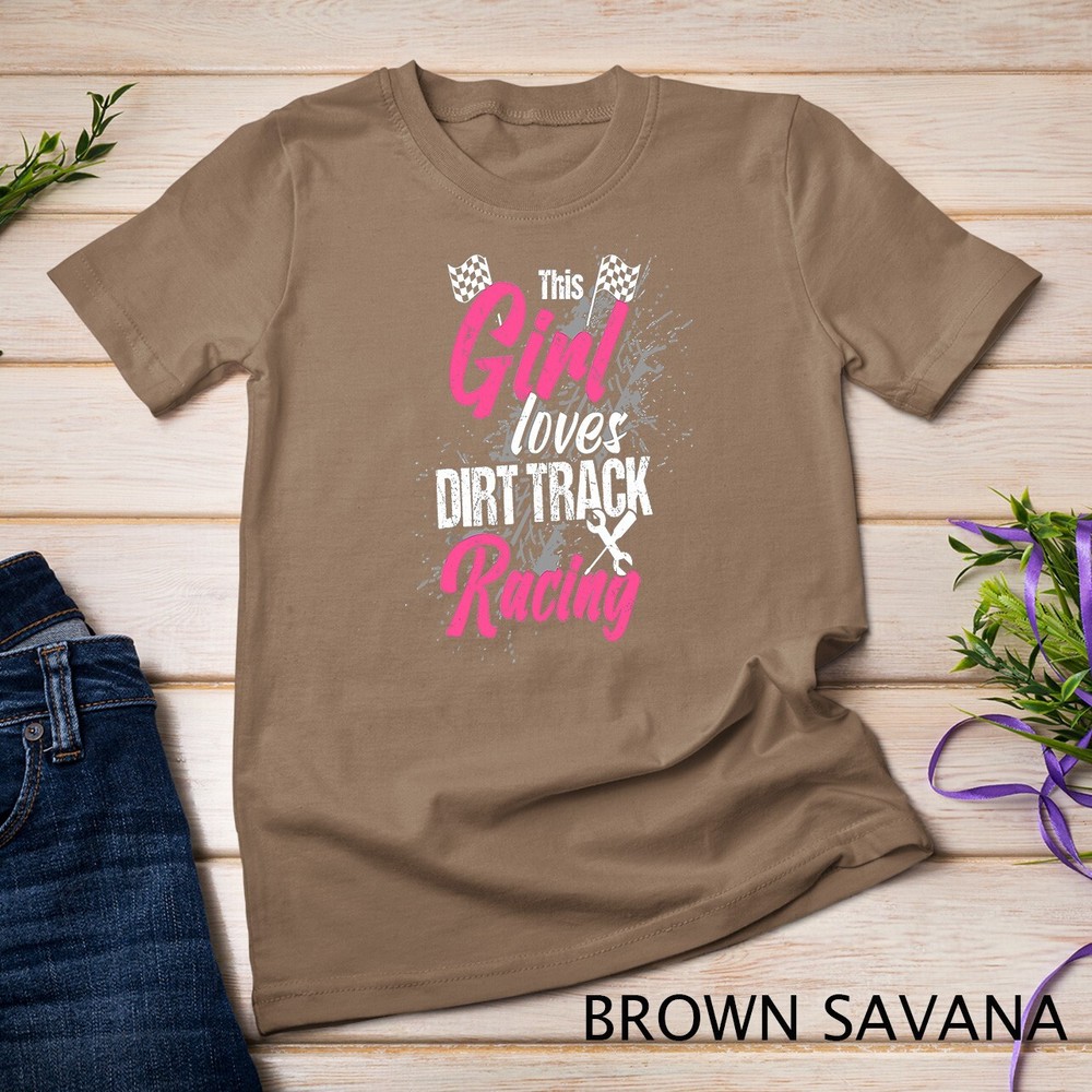 This Girl Loves Dirt Track Racing Dirt Bike Motocross T-Shirt Unisex T-shirt
