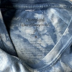 Disneyland Resort T Shirt Size M 100% Cotton Tie-Dye Blue