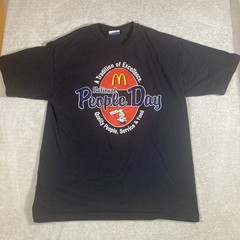 McDonald’s National People Day Staff Employee Adult Medium Black T-shirt *Spot