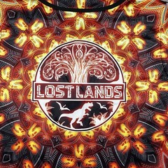 Lost Lands Electronic Music Festival Baseball Jersey Dino Print Men’s Small NEW