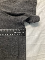 men’s 7xl big Kingsize crewneck s sleeve pocket tee shirt Heather Charcoal Grey