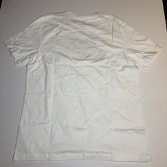 Nike Men’s T-Shirt Large White Black Logo Short Sleeve Crew Neck Casual Tee NWT