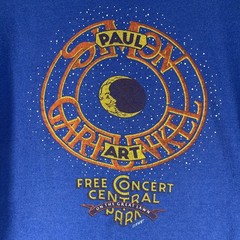 Vintage 1982 Paul Simon And Art Garfunkel Free Concert Central Park T Shirt Orig