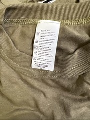 USGI Soffe 50 Poly 50 Cotton T-shirts Xlarge Short Sleeve Crew TAN 499 XL 2pack