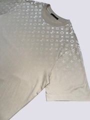 Louis Vuitton LV Monogram Gradient Cotton Crewneck T-Shirt Beige Size L