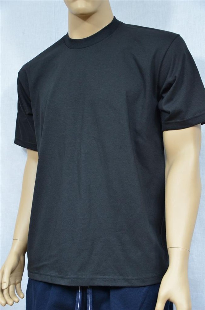 3 NEW PROCLUB 2XL HEAVY WEIGHT T-SHIRTS BLACK PLAIN TEE PRO CLUB BLANK 3PC