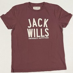 Jack Wills T Shirt Sz L Slim Fit Classic Wear University Outfitters Maroon