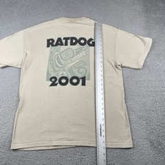 Vintage Rat Dog Music 2001 Band Shirt Live Front & Back Print Large Y2K Brown