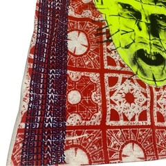 MENS HELLRAISER PINHEAD ALL OVER PRINT RARE GLOW IN DARK HALLOWEEN SHIRT SIZE XL