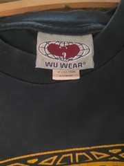 Vintage 90s Navy Wu Wear Wu Tang Clan Hip Hop T-Shirt Mens XL