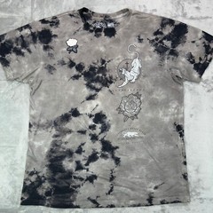 AFFLICTION Graphic T-Shirt Men’s XL Gray Tie Dye Panther Rose Y2K Biker MMA USA