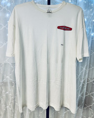 Quiksilver White Logo Graphic Print Jersey Cotton Crew Neck T-Shirt Men 2XL