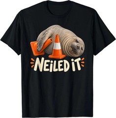 Funny Elephant Seal Meme T Shirt Cute Ocean Animal Graphic Tee Unisex