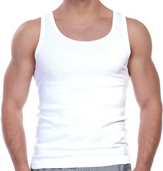 3-12 Pcs Mens 100% Cotton Tank Top A-Shirt Ribbed Wife Beater White Undershirt