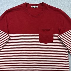 Alex Mill Shirt Small Red Stripe Preppy Style Everyday Casual Cotton Retro Tee